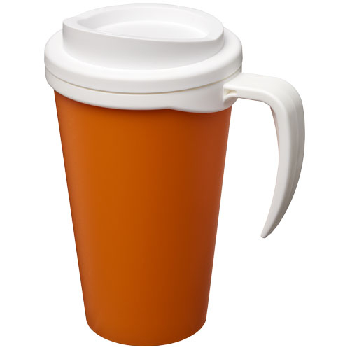 Mug isolant 350 ml promotionnel Americano® Orange et Blanc